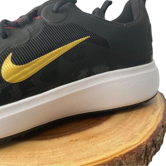 Nike Womens Ace Summerlite Black/Gold Mesh Golf Shoes DA4117-001 size 9 New - Picture 4 of 9
